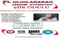  4. ULUSLARARASI CENGİZ AYTMATOV ŞİİR ÖDÜLÜ YARIŞMASI