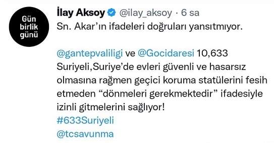 Demokrat Partili İlay Aksoy Hulusi Akar’a Belgeyle Cevap Verdi